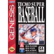 Sega Genesis Box Art Tecmo Super Baseball