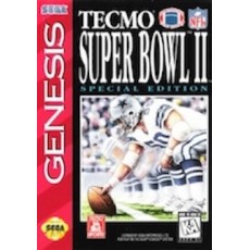 Sega Genesis Box Art Tecmo Super Bowl II Special Edition