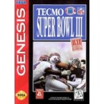 Sega Genesis Box Art Tecmo Super Bowl III