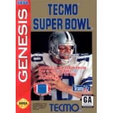 Sega Genesis Box Art Tecmo Super Bowl