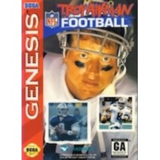 Sega Genesis Box Art Troy Aikman NFL Football
