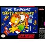 The Simpsons Bart's Nightmare SNES box art – retro game for Super Nintendo