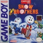Snow Brothers Game Boy box art – classic retro game for GameBoy