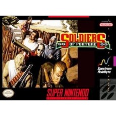 Soldiers of Fortune SNES box art – retro game for Super Nintendo