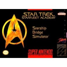 Star Trek Starfleet Academy Starship Bridge Simulator SNES box art – retro game for Super Nintendo