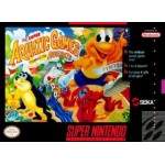 Super Aquatic Games Starring the Aquabats, The SNES box art – retro game for Super Nintendo