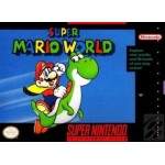 Super Mario World SNES box art – platformer for Super Nintendo