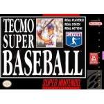 Tecmo Super Baseball SNES box art – retro game for Super Nintendo