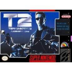 Terminator 2 Judgment Day SNES box art – retro game for Super Nintendo