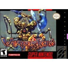 WeaponLord SNES box art – retro game for Super Nintendo