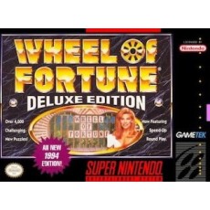Wheel of Fortune Deluxe Edition SNES box art – retro game for Super Nintendo
