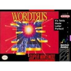 Wordtris SNES box art – retro game for Super Nintendo