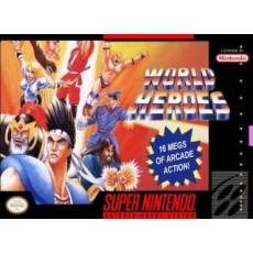 World Heroes SNES box art – retro game for Super Nintendo