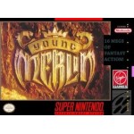 Young Merlin SNES box art – retro game for Super Nintendo