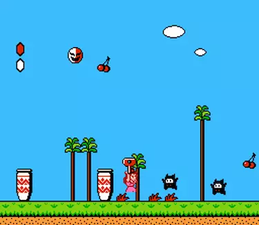 Super Mario Bros. 2 NES gameplay with float jump cheat activated