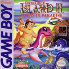 Adventure Island II Game Boy box art – classic retro game for GameBoy