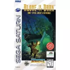 Alone In The Dark One Eyed Jack's Revenge Sega Saturn box art – survival horror game for Sega Saturn
