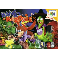 Banjo-Kazooie N64 box art – retro game for Nintendo 64
