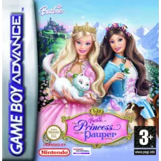 Barbie Princess and the Pauper art work – action game for Nintendo Game Boy Advance