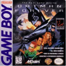 Batman Forever Game Boy box art – classic retro game for GameBoy