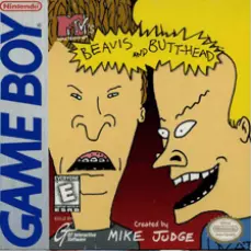 Beavis and Butthead Game Boy box art – classic retro game for GameBoy