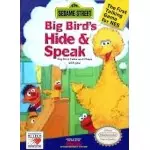 Sesame Street Big Bird's Hide and Speak NES box art – classic 8-bit game for Nintendo NES