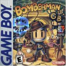 Bomberman Game Boy box art – classic retro game for GameBoy