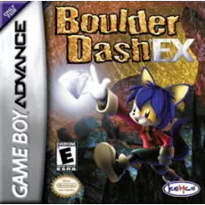 Boulder Dash EX art work – action game for Nintendo Game Boy Advance