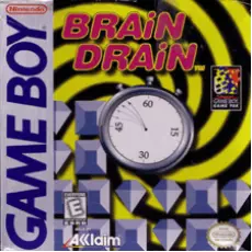 Brain Drain Game Boy box art – classic retro game for GameBoy