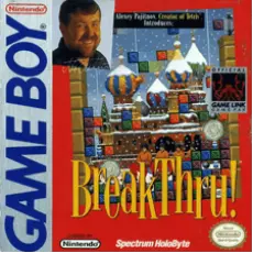 BreakThru Game Boy box art – classic retro game for GameBoy