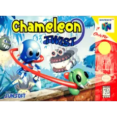 Chameleon Twist N64 box art – retro game for Nintendo 64