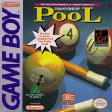 Championship Pool Game Boy box art – classic retro game for GameBoy