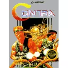 Contra NES box art – classic 8-bit game for Nintendo NES