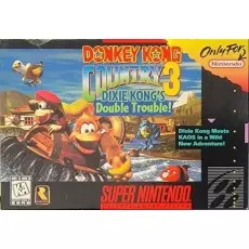 Donkey Kong Country 3 Dixie Kong's Double Trouble! SNES box art – platformer for Super Nintendo