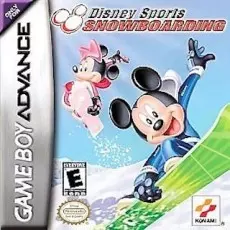 Disney Sports Snowboarding art work – action game for Nintendo Game Boy Advance