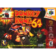 Donkey Kong 64 N64 box art – platformer for Nintendo 64