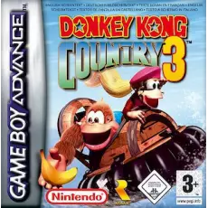 Donkey Kong Country 3 art work – platformer for Nintendo Game Boy Advance