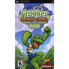 Frogger Helmet Chaos art work – video game for PlayStation Portable