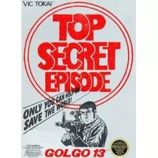 Golgo 13 Top Secret Episode NES box art – classic 8-bit game for Nintendo NES