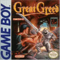 Great Greed Game Boy box art – classic retro game for GameBoy