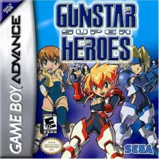 Gunstar Super Heroes art work – action game for Nintendo Game Boy Advance