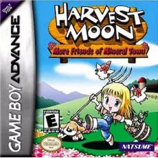 Harvest Moon More Friends of Mineral Town art work – farming sim for Nintendo Game Boy Advance