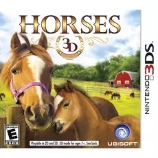 Horses 3D art work – action game for Nintendo 3DS