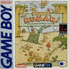 The Humans Game Boy box art – classic retro game for GameBoy