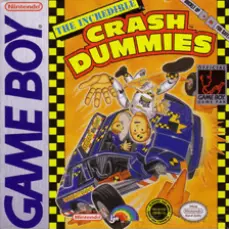 Incredible Crash Dummies Game Boy box art – classic retro game for GameBoy