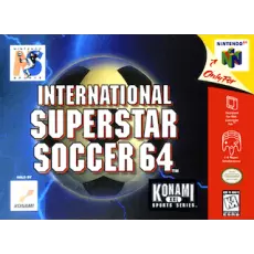 International Superstar Soccer 64 N64 box art – retro game for Nintendo 64