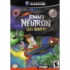 Jimmy Neutron Boy Genius GameCube box art – action game for Nintendo GameCube