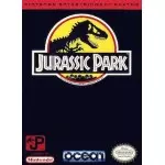 Jurassic Park NES box art – classic 8-bit game for Nintendo NES