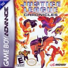 Justice League Chronicles art work – action game for Nintendo Game Boy Advance