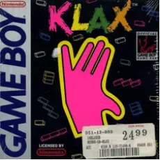 Klax Game Boy box art – classic retro game for GameBoy